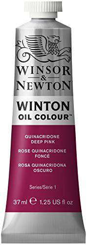 Winsor &amp; Newton Winton Pintura al óleo, Rosa quinacridona Oscuro, 37 ML