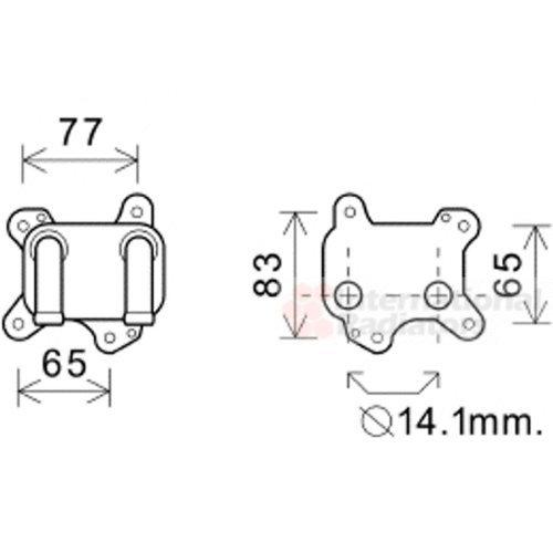 Van Wezel 37003581 ölkühler, antifricción