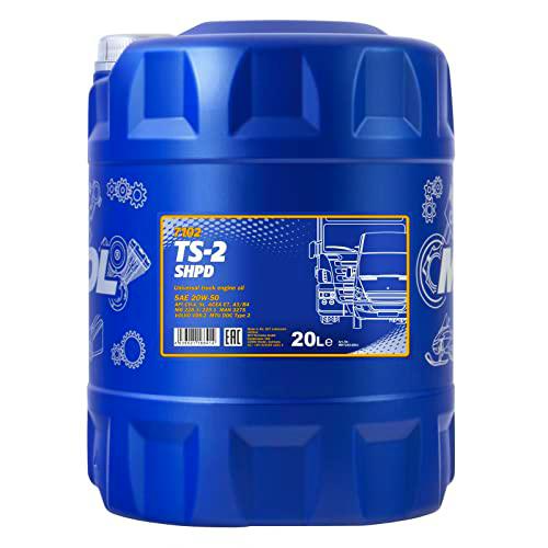 MANNOL TS de 2 shpd 20 W de 50 API CH de 4/CG de 4/CF de 4/SL motorenöl, 5 L