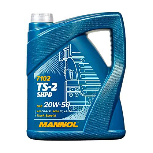 MANNOL TS de 2 shpd 20 W de 50 API CH de 4/CG de 4/CF de 4/SL motorenöl, 5 L