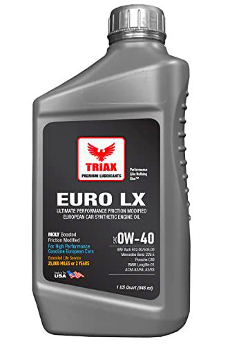 Triax Euro® Ultra LX 0W-40 Full sintético - 20 K Miles