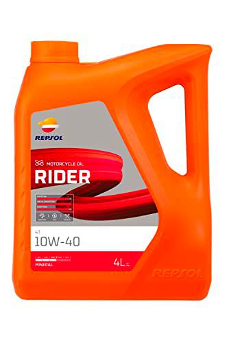 REPSOL Moto Rider 4T 10W-40 Aceite De Motor Para Moto, 4l