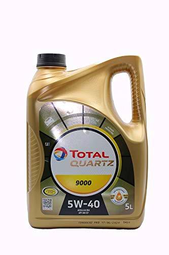 Total 148650 Quartz 9000 5W-40 Aceites de Motor para Coches, 5 litros