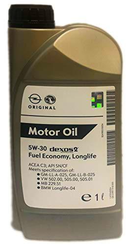 Opel GM 5W-30 Dexos2 Aceite para Motor