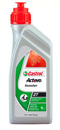 Castrol Aceite de Motor Ley EVO Scooter 2T, 1L