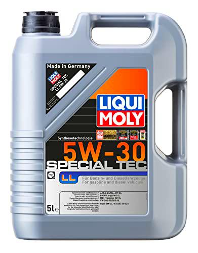 Liqui Moly 1193 Leichtlauf Special LL 5W-30 - Aceite antifricción con tecnología HC para Motores de automóviles de 4 Tiempos (5 L)