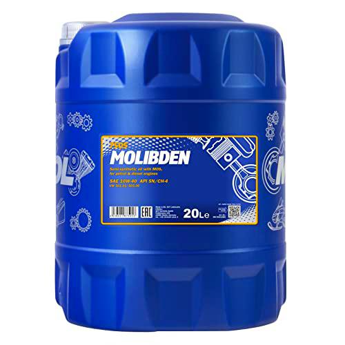 MANNOL molibden Gasolina 10 W de 40 API SL/CF motorenöl, 1 L