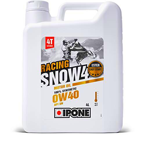 Ipone 800183 Aceite Motor Snow 4 Racing 4T Tiempo Performance 0 W40 motonieve