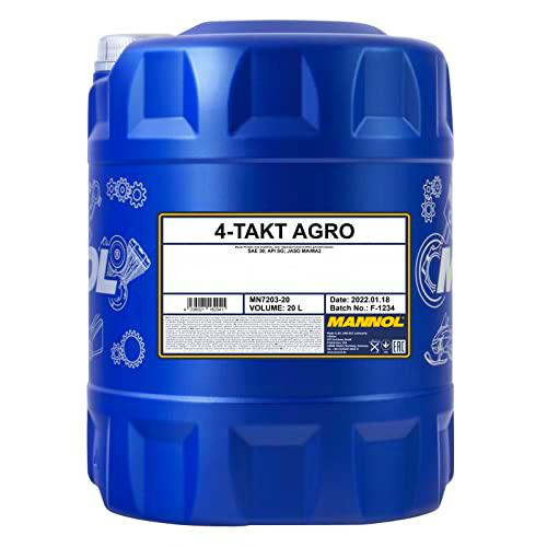 MANNOL de 4 del Agro SAE 30 API SG, 1 L