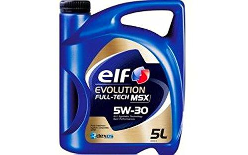 Elf - Aceite Motor Evolution Full-Tech msx 5 w30 - garrafa de 5 l