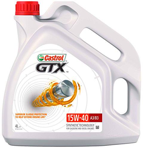 Castrol GTX Aceite de Motores 15W-40 A3/B3 4L (Sello inglés)