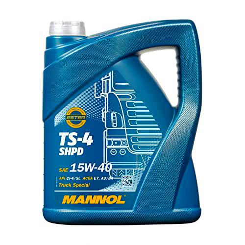 MANNOL TS de 4 shpd 15 W de 40 API Ci de 4/CH de 4/CG de 4/CF de 4/CF/SL motorenöl, 5 L