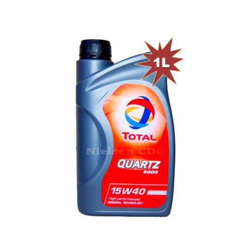 TOTAL Quartz Diesel 5000 15W40 - Aceite de motor (1 L)