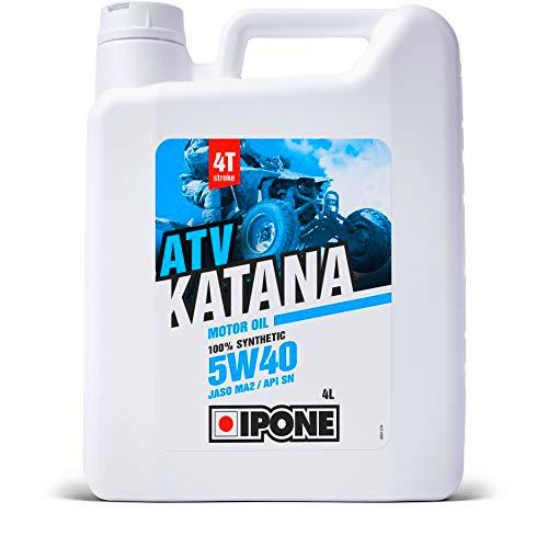 IPONE - Aceite Quad 4 Tiempos 5W40 Katana ATV - 100% Sintético a Base de Ésteres