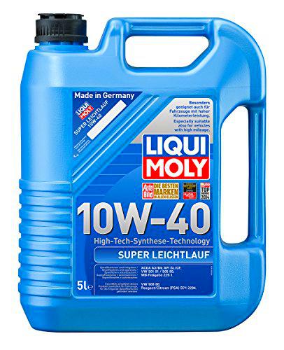 Liqui Moly 1301 Super Leichtlauf 10W-40 - Aceite para Motores de automóviles de 4 Tiempos (5 L)