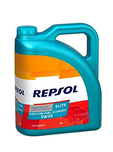 Repsol RP141P55 Elite Evolution Fuel Economy 5W-30 Aceite de Motor para Coche, 5 L