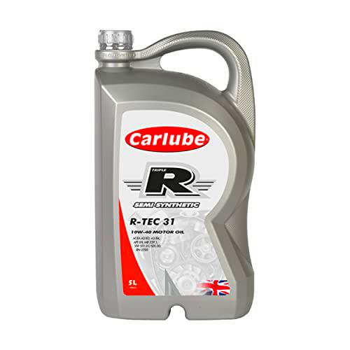 Carlube Triple R KBN005 R-TEC31 10W-40 Aceite de motor semisintético, 5 L