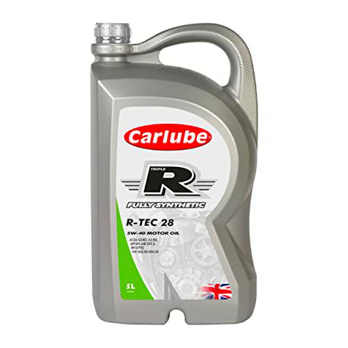 Carlube Triple R 5W-40 Aceite de motor de automóvil totalmente sintético, 5 L