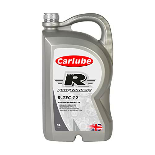 Carlube Triple R KFB005 R-TEC12 0W-40 Aceite de motor totalmente sintético, 5 L