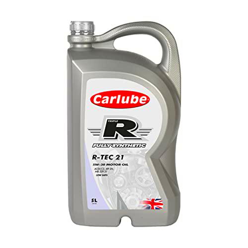 Carlube Triple R KBW005 R-TEC21 5W-30 Aceite de motor totalmente sintético, 5 L