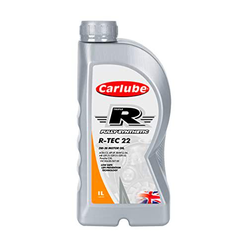 Carlube Triple R KFI001 R-TEC22 5W-30 Aceite de motor totalmente sintético, 1 L