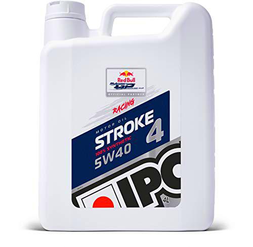 IPONE - Aceite Motor Moto 4 Tiempos Stroke 4 5W40-100% Sintético con Esteres