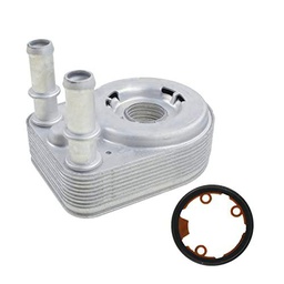 Frankberg 1x Enfriador de Aceite de Motor Compatible con Doblo 119 223 1.9D MPV 2001-2005 Palio Weekend 171 173 178 373 74 1.9D 1.9JTD Familiar 2001-2004 Sustituir# 55191707