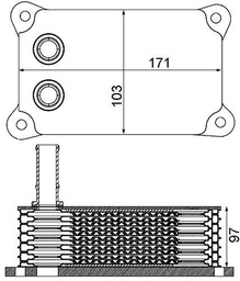 MAHLE CLC 200 000S - Enfriador de aceite