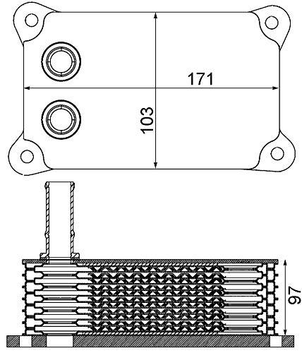 MAHLE CLC 200 000S - Enfriador de aceite