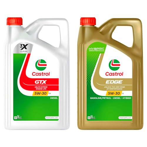 Castrol GTX 5W-30 C4 Aceite de Motor 5L + Castrol EDGE 5W-30 LL Aceite de Motor 5L