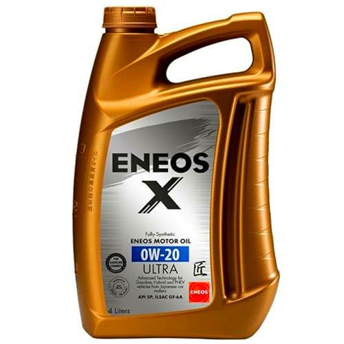 ENEOS Aceite de motor 0w20 X Ultra 4 L - Aceite totalmente sintético 0 w20