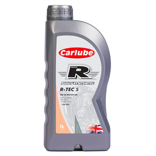 Carlube Triple R 0W-20 C5 Aceite de motor de automóvil totalmente sintético, 1 L