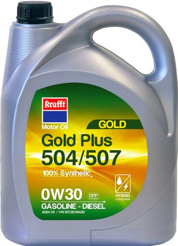 Krafft Aceite Motor Gasolina y Diésel GOLD PLUS 504/507 0W30