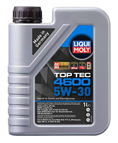 Liqui Moly 3755, Top Tec 4600 5W-30 Aceite antifricción, 1 L