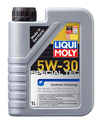 Liqui Moly 3852 Leichtlauf Special F 5W-30 - Aceite antifricción con tecnología HC para Motores de automóviles de 4 Tiempos (1 L)