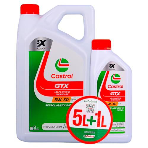 Castrol GTX 5W-30 RN17 Aceite de motor, Lote 5 y 1 L