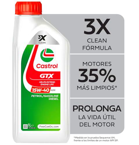 Castrol GTX 15W-40 A3/B3 Aceite de Motor 1L