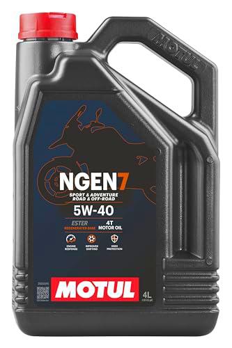 Motul Aceite Lubricante para Moto Adventure/Off-Road Ngen 7 4 Tiempos 5W40 4 Litros