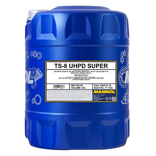 MANNOL TS de 8 uhpd Super 5 W de 30 API Ci de 4 motorenöl, 20 L