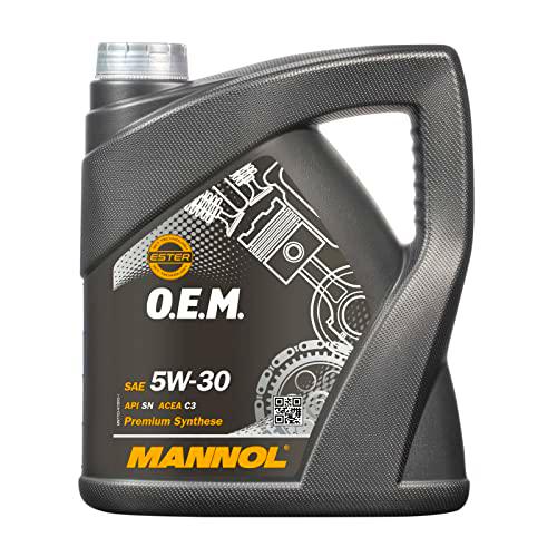 Mannol 7703 o.e.m. 5 W de 30 for Peugeot Citroen motorenöl, 4 L)