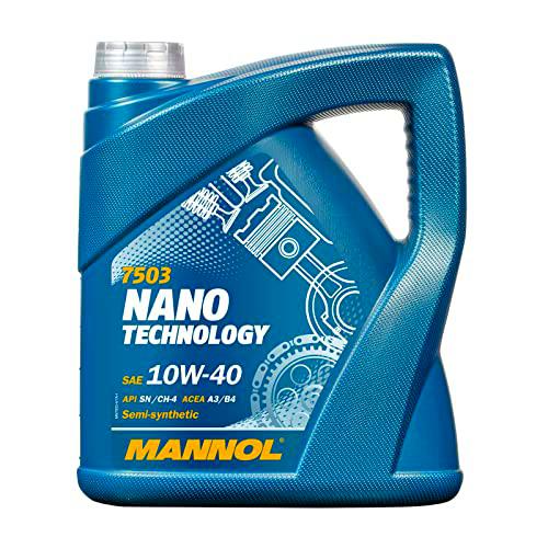 MANNOL Nano Technology 10 W de 40 API SM/CF motorenöl, 1 L