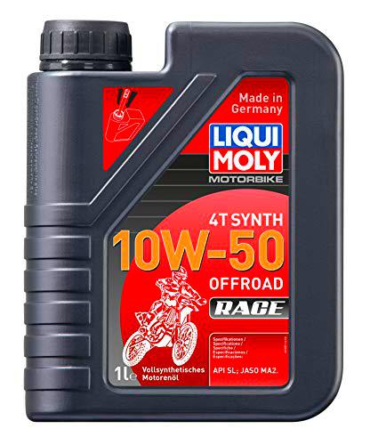 LIQUI MOLY Motorbike 4T Synth 10W-50 Offroad Race | 1 L | Aceite de 4 tiempos de motocicleta | 3051