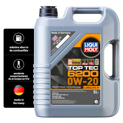 LIQUI MOLY Top Tec 6200 0W-20 | 5 L | Tecnología de síntesis Aceite de motor | 20789