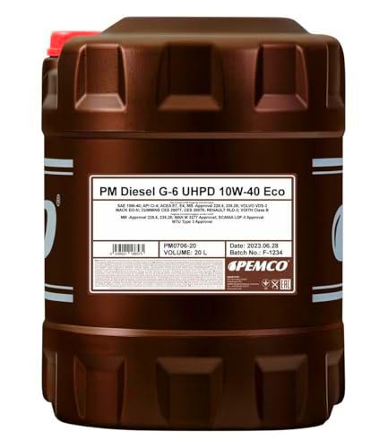 Aceite de Motor para automóvil PEMCO Diesel G-6 Eco 20 litros