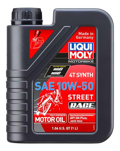 LIQUI MOLY Motorbike 4T Synth 10W-50 Street Race | 1 L | Aceite de 4 tiempos de motocicleta | 1502