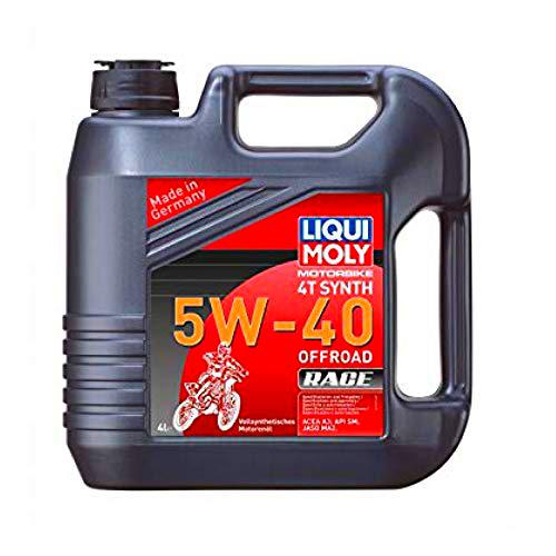 LIQUI MOLY Motorbike 4T Synth 5W-40 Offroad Race | 4 L | Motocicleta aceite de motor completamente sintético | 3019