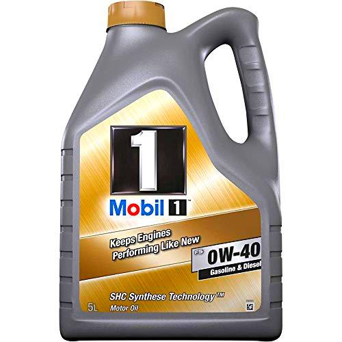 Mobil 1 153678 Gold - Aceite sintético para Motor, FS 0W40, 5 l