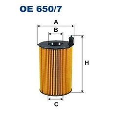 Filtron OE650/7 Bloque de Motor