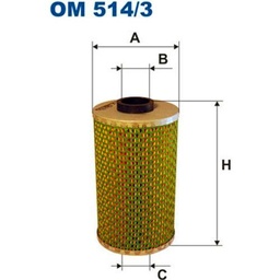 Filtron OM514/3 Bloque de Motor