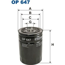 Filtron OP647 Bloque de Motor